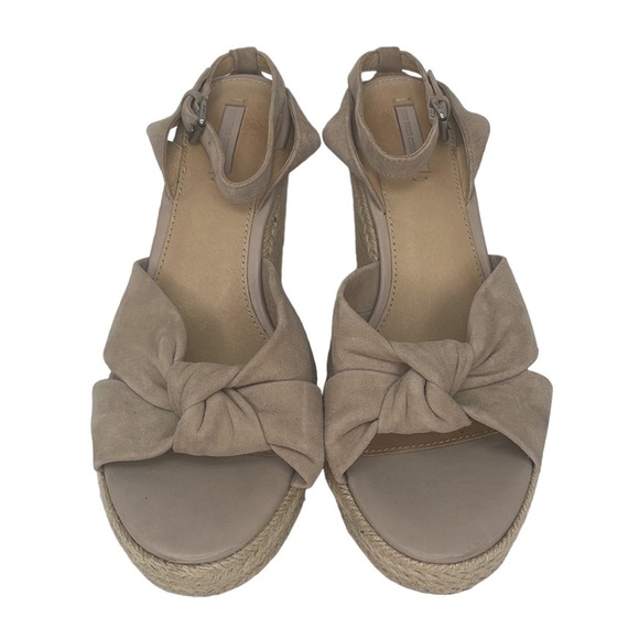 FRYE Sandals Wedges Espadrille Ankle Strap Jute Leather Open Toe Size 11 - Picture 5 of 12